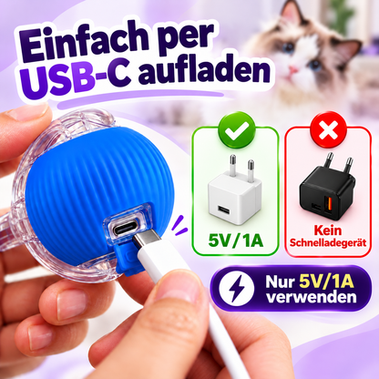 Flitzball – Interaktiver Katzenball mit Schweif